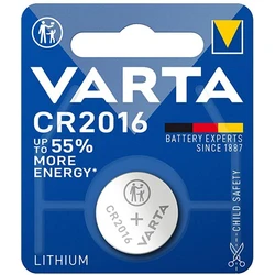 Varta CR2016 lithium x 1 battery (blister) Varta CR2016 lithium x 1 battery (blister)