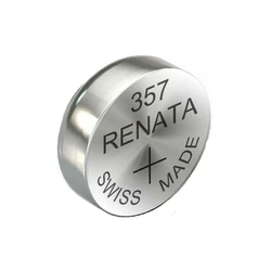 Renata 357 / SR44W / SR44 silver oxide x 1 battery