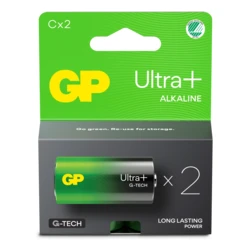 2 alkaline batteries C 1,5 V Ultra Plus 2 alkaline batteries C 1,5 V Ultra Plus