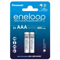 Panasonic Eneloop R03 / AAA 800mAh x 2 rechargeable batteries (blister)