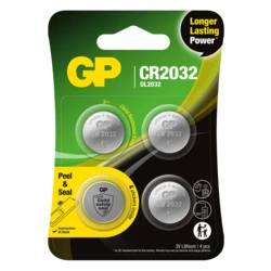 4 lithium button batteries CR2032 3 V 