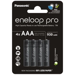 Panasonic Eneloop PRO NEW Ni-MH 930mAh R03/AAA x 4 rechargeable batteries (blister)