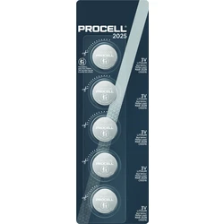 Duracell Procell CR2016 x 5 lithium batteries