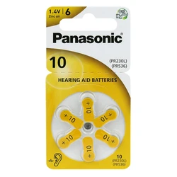 Panasonic 10 for hearing aids x 6 batteries Panasonic 10 for hearing aids x 6 batteries