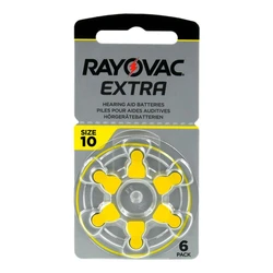 Rayovac Extra 10 for hearing aids x 6 batteries Rayovac Extra 10 for hearing aids x 6 batteries