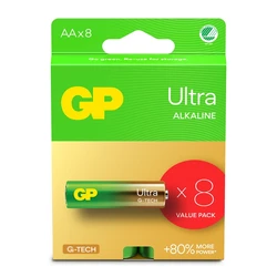 8 alkaline batteries AA 1,5 V Ultra 