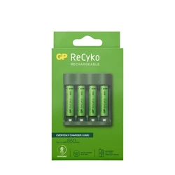 Charger 6 hours GP B421 (USB) + 4 NiMH batteries AAA 850 mAh
