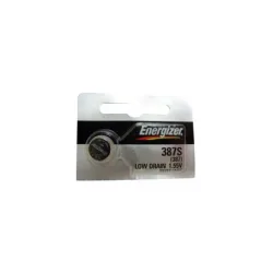 Energizer Battery 387S / 387 1.55V Low Drain Silver Oxide Energizer Battery 387S / 387 1.55V Low Drain Silver Oxide