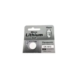 Lithium button cell battery CR1612 - 3V - Panasonic