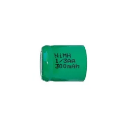 NiMH battery 1/3 AA 300 mAh flat head - 1,2V - Evergreen NiMH battery 1/3 AA 300 mAh flat head - 1,2V - Evergreen