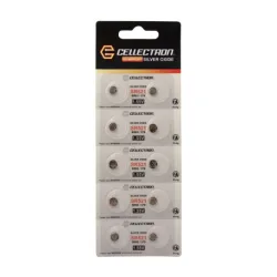 SR521 10 Silver Oxide battery SR521 / SR63 / 379 1,55V Cellectron