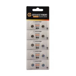 SR626 10 Silver Oxide battery SR626 / SR66 / 376 1,55V Cellectron
